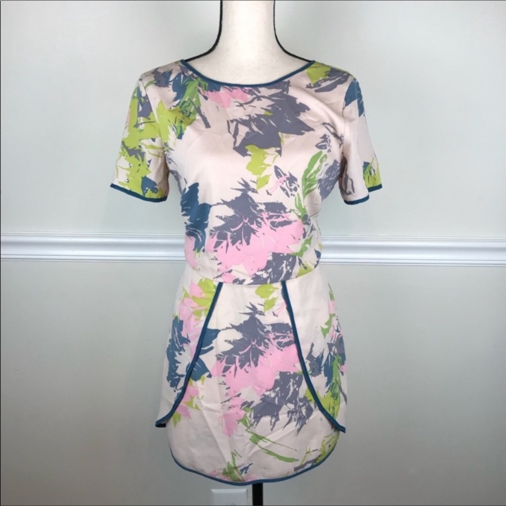 Anthropologie Adelyn Rae Floral Skort Romper